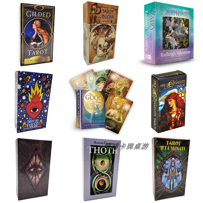 Various Tarot Card Decks