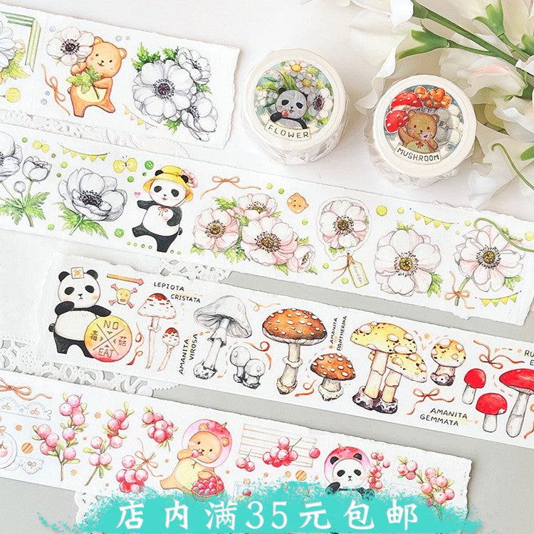 Bear & Mushroom Stickers